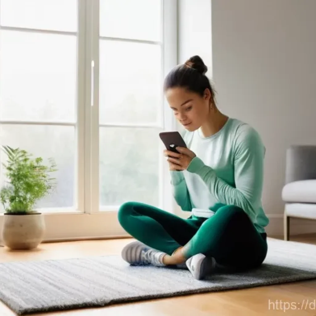 퍼스널트레이너의 워라밸 관리 - **Prompt: Peaceful Personal Trainer's Digital Detox Moment**
    "A sophisticated personal trainer, ...